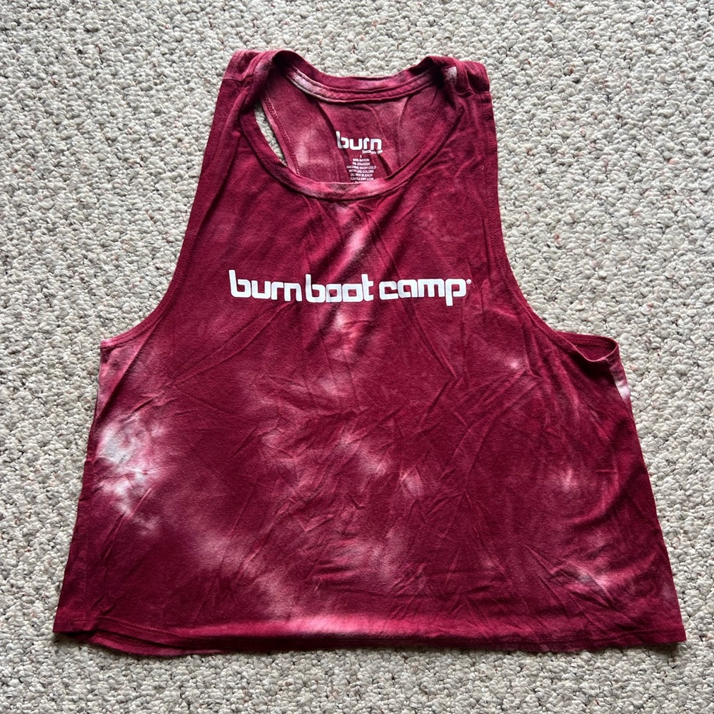Burn Boot Camp Maroon Tank Top